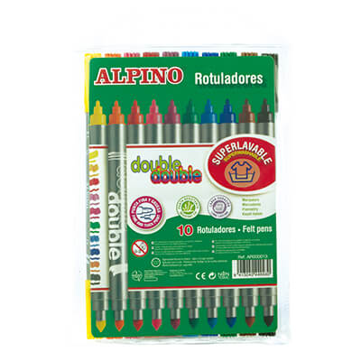 Estoig 12 rotuladors Alpino doble punta