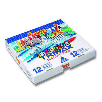 Ceras Jovicolor triwax caja 12 colores