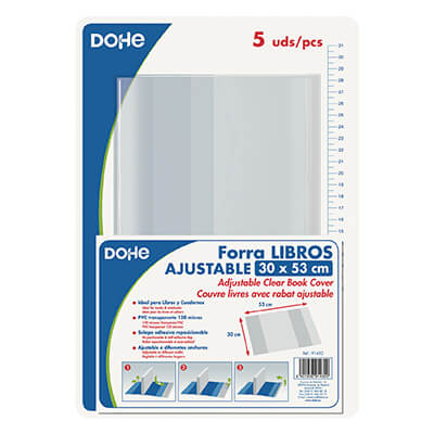 Pack de 5 folra llibres Dohe ajustable 30 cm