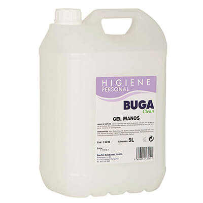 Garrafa 5 litros gel de manos dermo