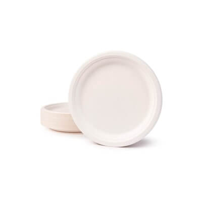 Paquete 50 platos de pulpa de 22cm Ø