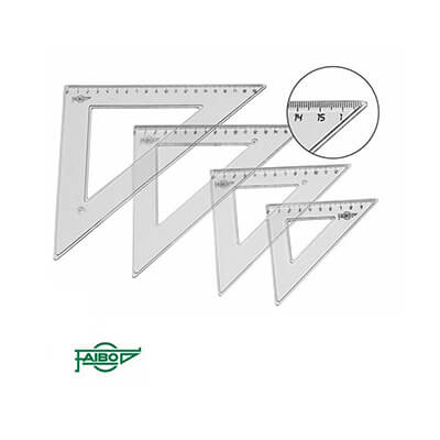 Escuadra transparente 30cm