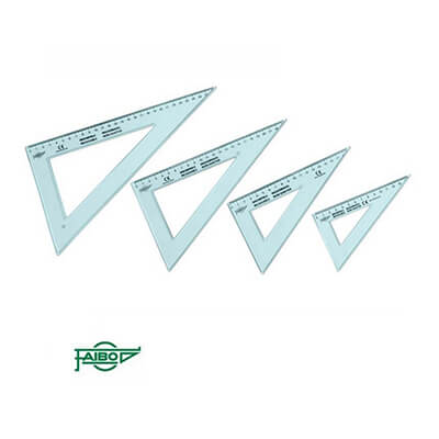 Cartabón transparente 20cm