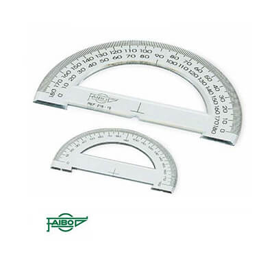 Transportador de ángulos Faibo 15cm