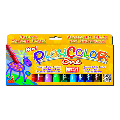 Estuche 12 témperas Playcolor surtido color