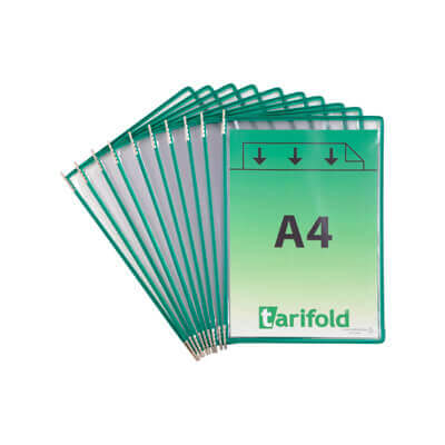 Paquet 10 fundes classificador Tarifold verd