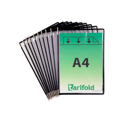 Paquet 10 fundes classificador Tarifold negres