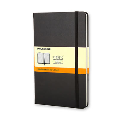 Cuaderno Moleskine QP060 grande tapa dura L rayas