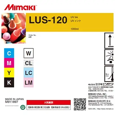 Cartucho tinta Mimaki LUS 120-UV clear 1000ml