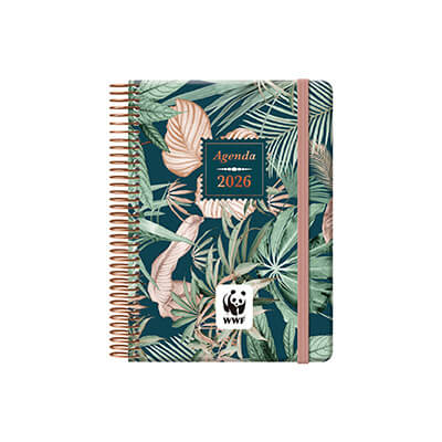 Agenda espiral Dohe WWF D/P 12.5x18 Castellà