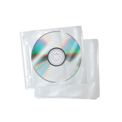 Funda de plástico para 1 CD pack 10 fundas