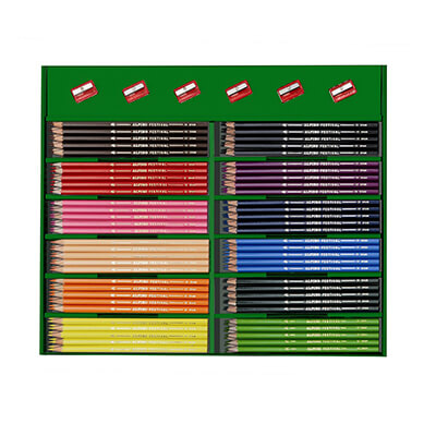 Caja 288 lápices Alpino colores surtidos