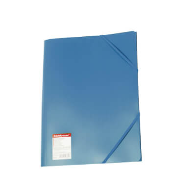 Carpeta gomas polipropileno azul A4