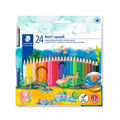 Caixa 24 llapis Noris Club aquarell