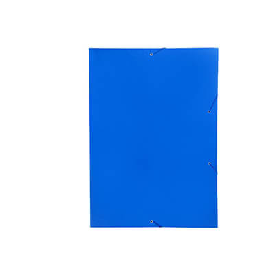 Carpeta gomas Folio solapas azul