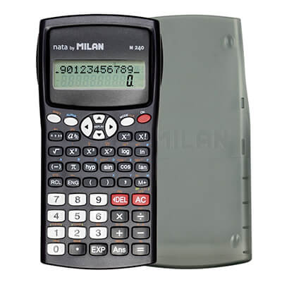 Calculadora científica Milan M240 tapa gris