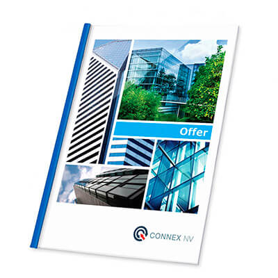 Tapa encuad.Peleman Plus Flex Cover A4 40 darkblue