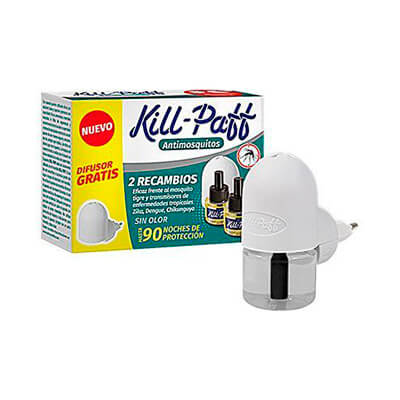 Kill-Paff antimosquitos eléctrico(difus.+2 recamb