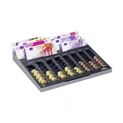 Bandeja portamonedas y billetes Euroboard XL