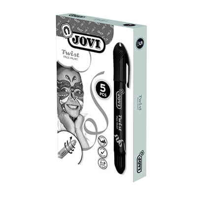 Pack 5 Barra maquillaje Jovi twist make up negro
