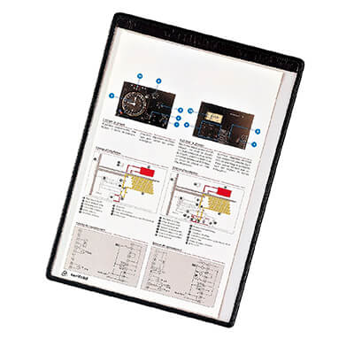 Pack 5 fundas A4 con marco magnéticas Tarifold