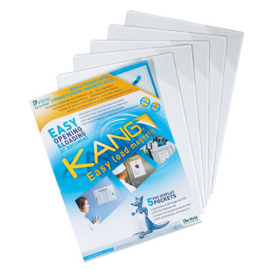 Pack 5 fundas A4 magnéticas Tarifold Kang Easy