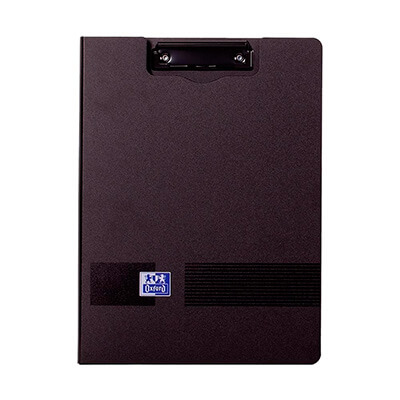 Portabloc amb pinça i tapa Oxford negre