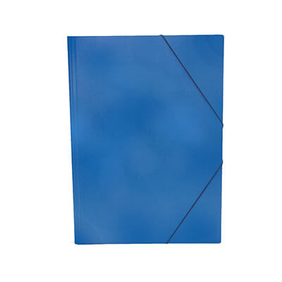 Carpeta cartón gofrada Folio azul
