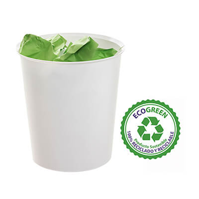 Papelera Archivo 2000 Ecogreen 18l blanca