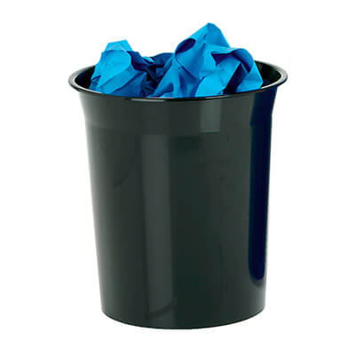 Papelera sostenible Archivo 2000 14l negra