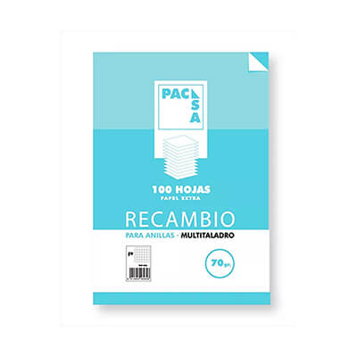 Recambio Folio 16 anillas cuadricula C4 70g 100 h