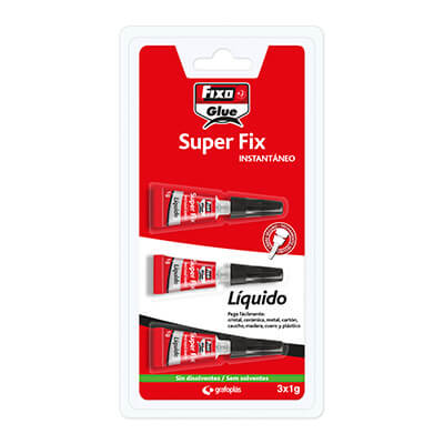 Pack 3 tubs pegament instantani Fixo 1g