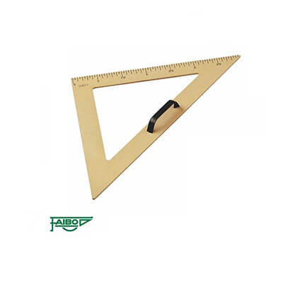 Escaire plàstic pissarra 45° / 50 cm