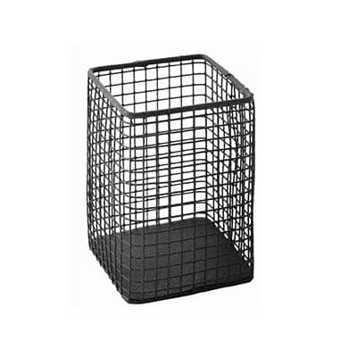 Cubilete portalapices cuadrado negro