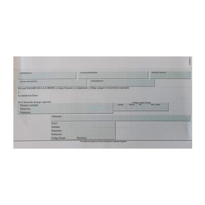 SP 1000 Fulls Carta A4 90gr pagaré troquelat