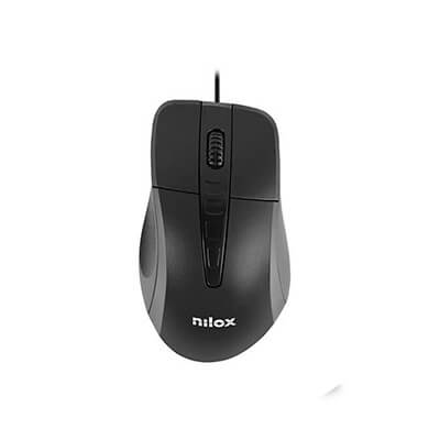 Ratón óptico Nilox USB 1000 con cable / USB
