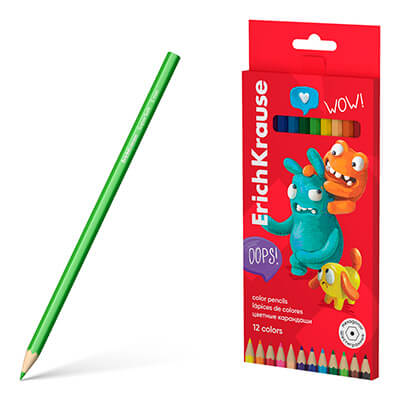 Caja 12 lápices colores surtidos