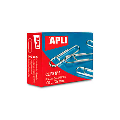 Clips labiados nº 2 (caja 100)