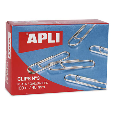 Clips labiados nº 3 (caja 100)