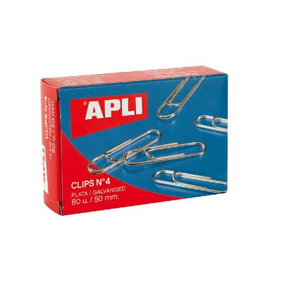 Clips amb llavi nº 4 (caixa 80)