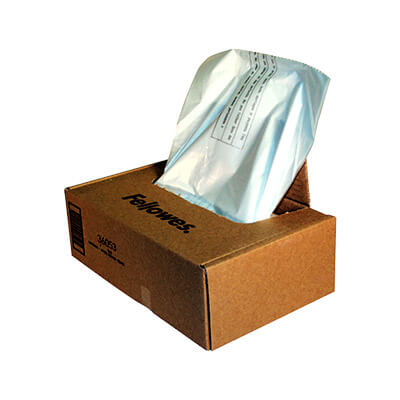 Paquete 100 bolsas destructora Fellowes 30/35L