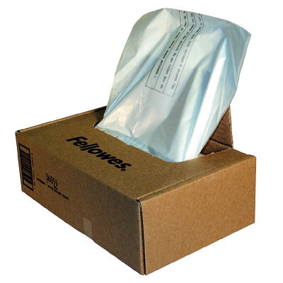 Paquete 50 bolsas destructora Fellowes hasta 165L