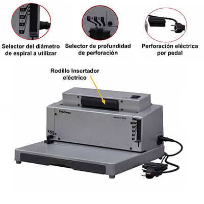 Encuadernadora elèctrica Fellowes Metal E200R