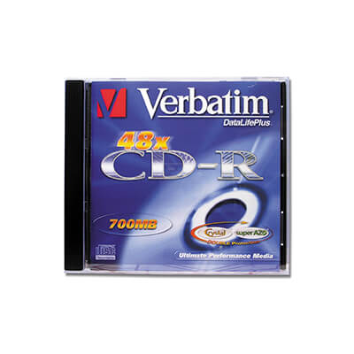 CD-r Verbatim 80 minutos 700 MB(pack 10)
