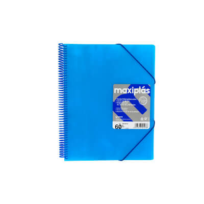 Carpeta de espiral con 30 fundas fijas