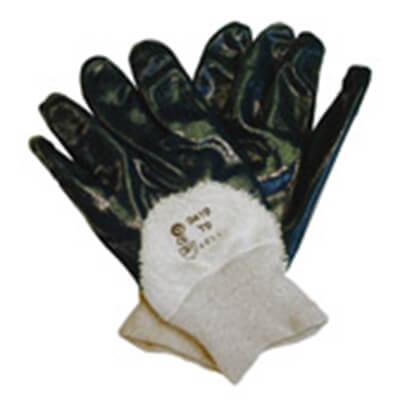 Guantes de algodón recubierto nitrilo t8