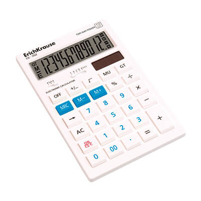 Calculadora ErichKrause CC-352 12 dígitos blanca