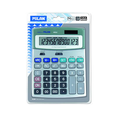 Calculadora Milan teclas de plástico 14 dígitos