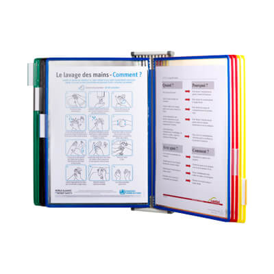 Clasificador mural Tarifold A4 +10 fundas surtidas
