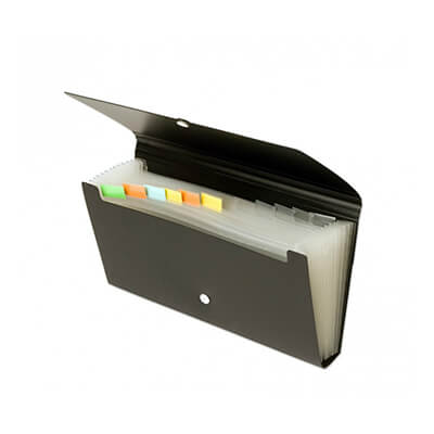 Chequera 12 divisiones negra